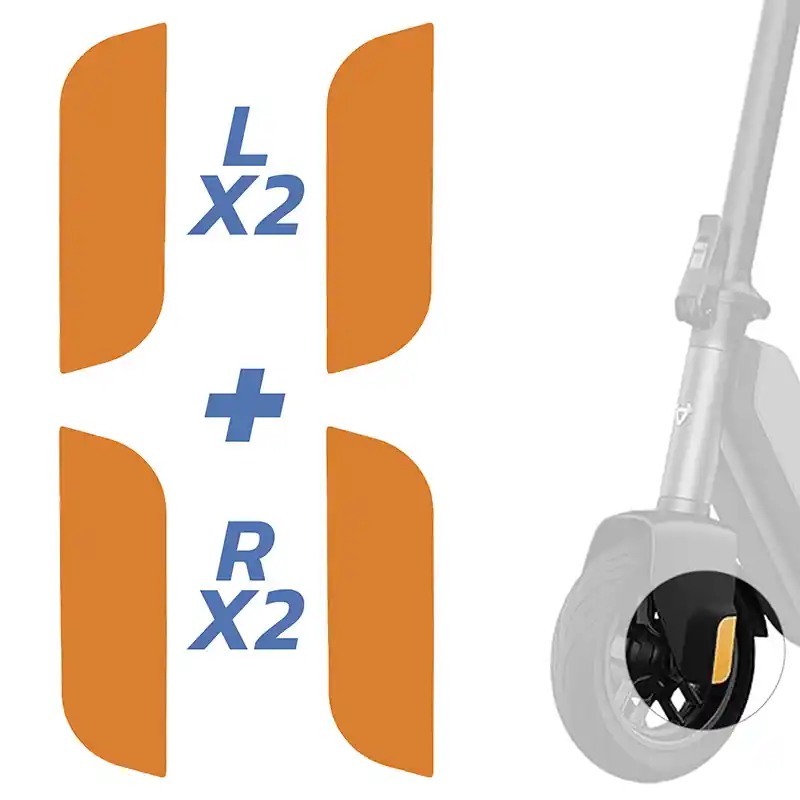 Autocolant reflectorizant stânga și dreapta trotineta electrică Niu KQi 1 Pro, 4 bucăți, portocaliu | Motorevolution Reducere extra