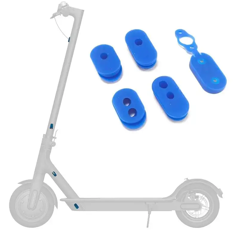 Set complet de dopuri din silicon pentru trotitneta electrica Xiaomi M365, 1S, Essential, Pro și Pro2 albastru Ultima șansă