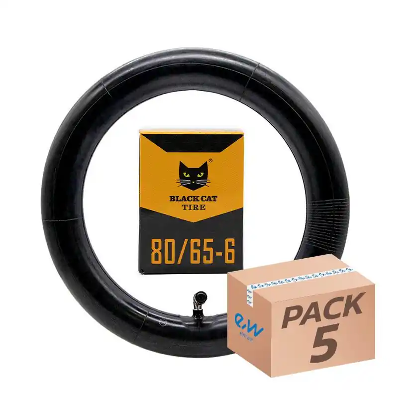Transport gratuit Cameră de aer pentru trotineta electrică 80/65-6, valvă curbă 90×90, set 5 bucăți | Motorevolution
