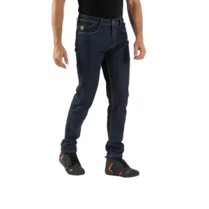 Plată securizată Blugi (jeans) barbati pentru scuter – motocicleta Ixon model Kevin culoare: albastru inchis (Cordura® Denim) US26