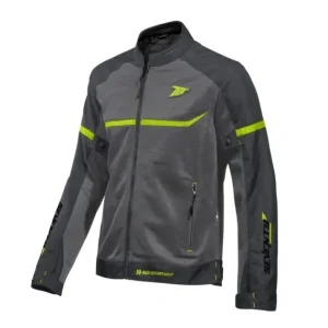 Promoție Geaca (jacheta) barbati pentru scuter – motocicleta Racing vara Seventy model SD-JR30.1 Mojave culoare: gri/galben fluor Gri/galben fluor XXL
