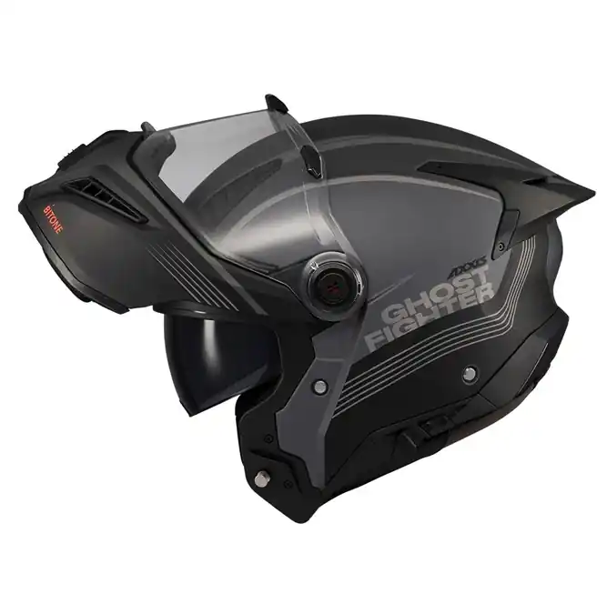 Reducere Casca modulabila (flip-up) Axxis GhostFighter SV Bitone C12 gri mat (ochelari soare integrati) Pinlock Ready – tip viziera: MT-V-36 S (55/56cm)