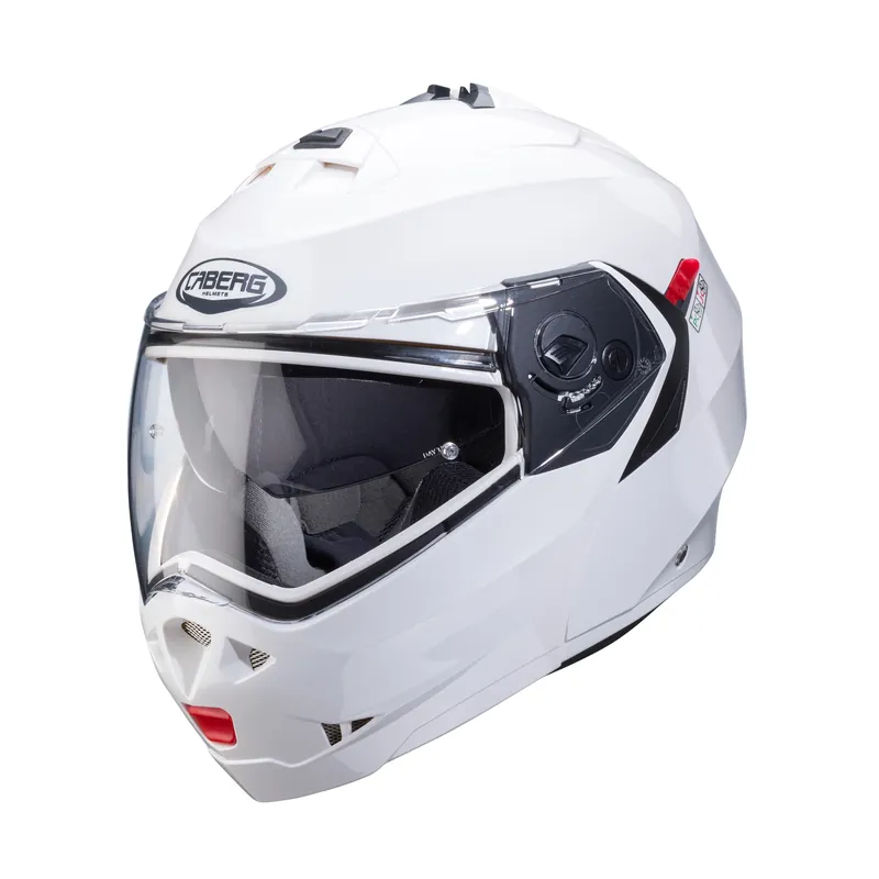 Casca modulabila pentru scuter – motocicleta (flip-up) Caberg model Duke X SV alb metalic lucios Pinlock ready – lentila Pinlock inclusa Alb lucios XS (53/54cm) Livrare gratuită