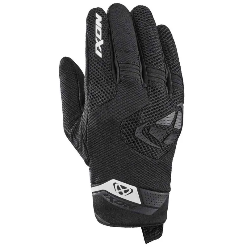 Manusi barbati pentru scuter – motocicleta Roadster vara textil/piele Ixon model MIG 2 Air Flow MS culoare: negru/alb – degete tactile 3XL (13/14) Ultima șansă