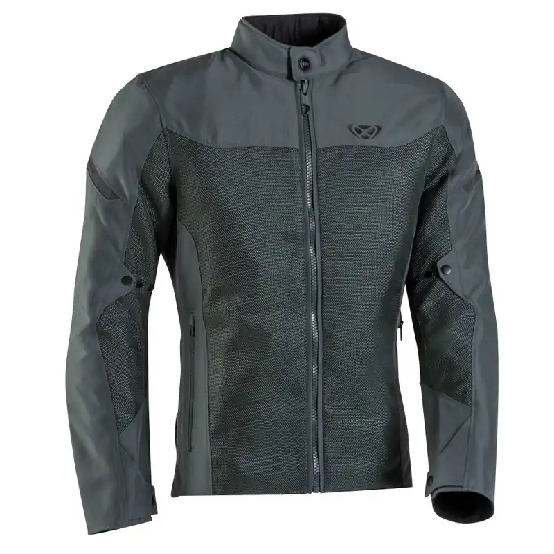 Preț mic Geaca (jacheta) barbati pentru scuter – motocicleta Racing/Roadster Ixon vara model Fresh MS culoare: khaki – tip croi: Slim Fit 2XL