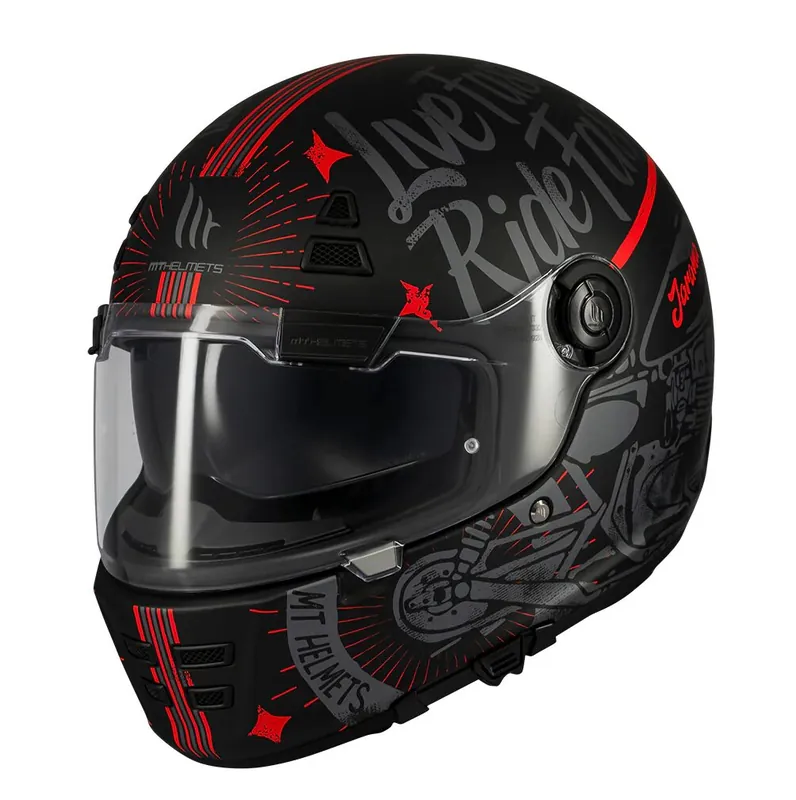 Casca integrala pentru scuter – motocicleta MT Jarama SV Art E5 negru/gri mat – model Retro – Cafe Racer (ochelari soare integrati) – tip viziera: MT-V-32 XL (61/62cm) Cumpără acum