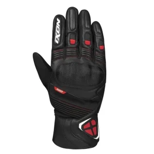 Retur ușor Manusi barbati pentru scuter – motocicleta Roadster iarna piele Ixon model Pro Hawker MS culoare: negru/rosu – degete tactile (100% waterproof + protectie termica) 3XL (13/14)