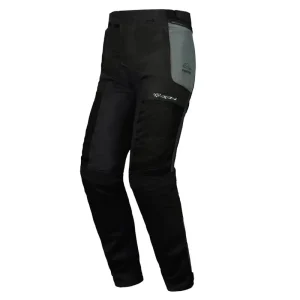 Preferatul clienților Pantaloni pentru scuter – motocicleta barbati Touring/Adventure Ixon vara model M-Njord MS culoare: verde/negru/galben (pantaloni laminati; wateproof) L