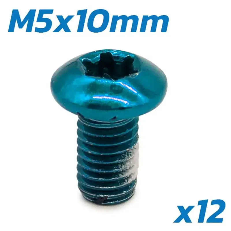 Șuruburi M5X10 pentru disc de frână 12 buc albastru Chilipir