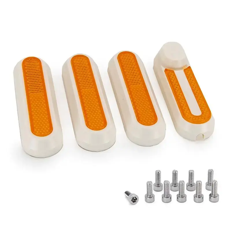 Set ornamente reflectorizante trotineta Xiaomi alb cu reflector galben Transport gratuit
