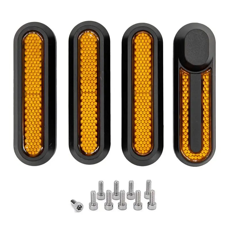Preț redus Set ornamente reflectorizante trotineta Xiaomi negru cu reflector galben