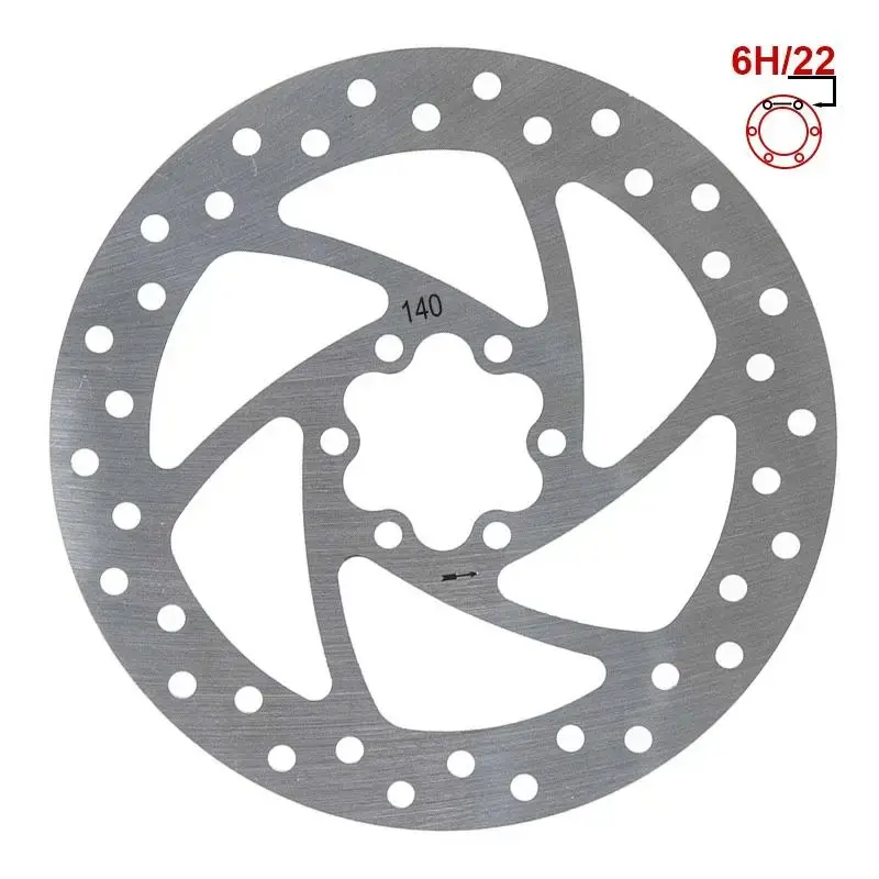 Disc frana 140 mm 6h pentru trotineta electrica argintiu Super ofertă