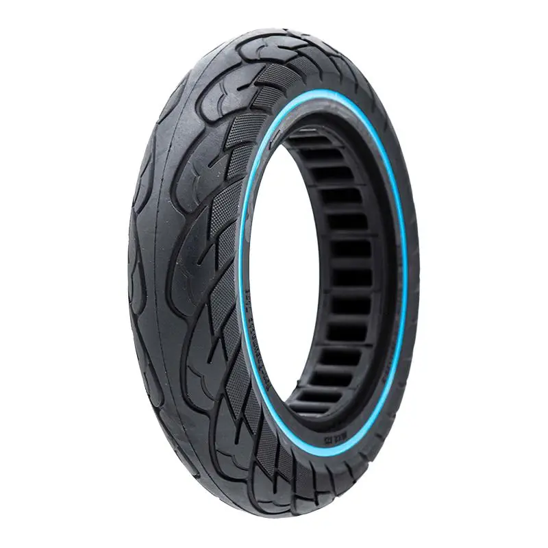 Cauciuc plin, pentru trotineta electrică, 10 x 2,125-6.1/B34, negru cu linie albastră | Motorevolution Ofertă