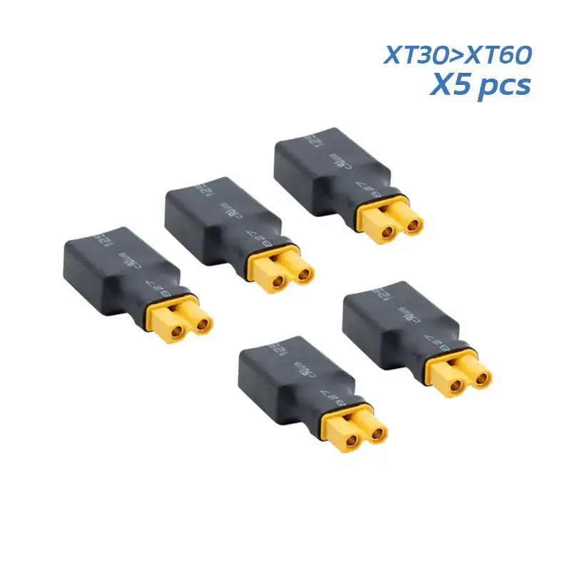 Set adaptor XT30 mamă la XT60 tata – 5 buc Disponibil imediat