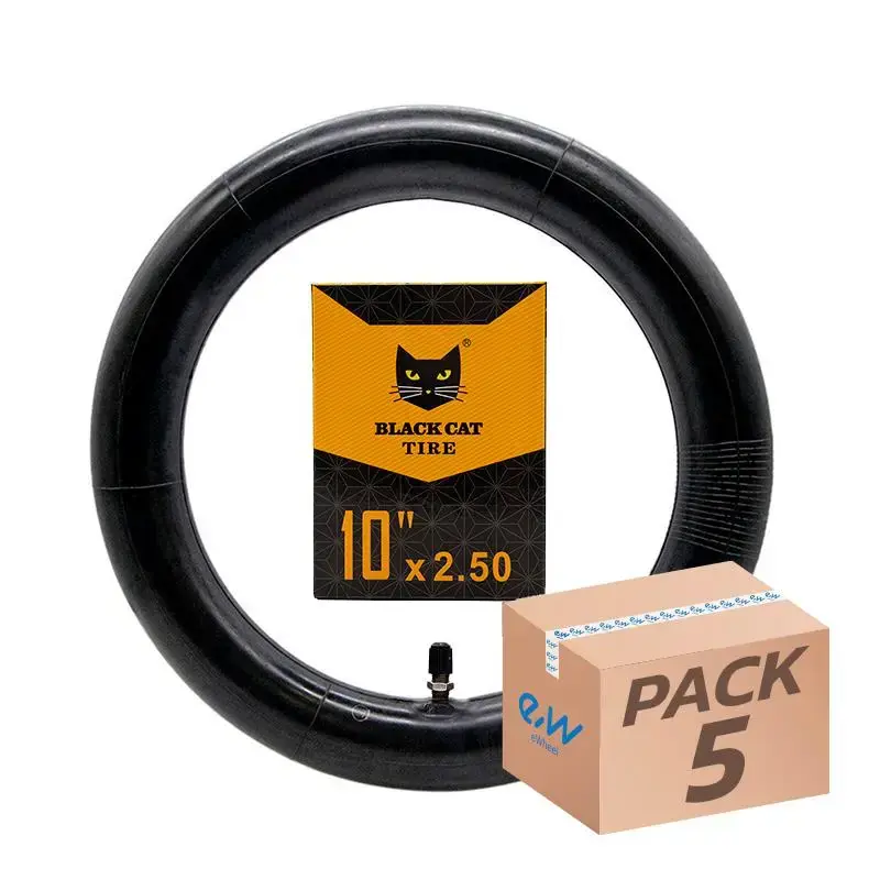 Vezi acum Cameră de aer pentru trotineta electrică 10×2,5 Black Cat – valvă dreaptă | Motorevolution