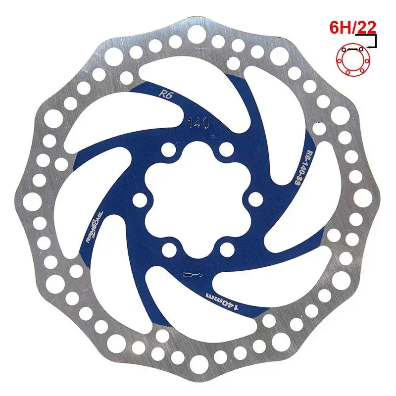 Calitate înaltă Disc de frana trotineta electrica R6.1 140 mm albastru