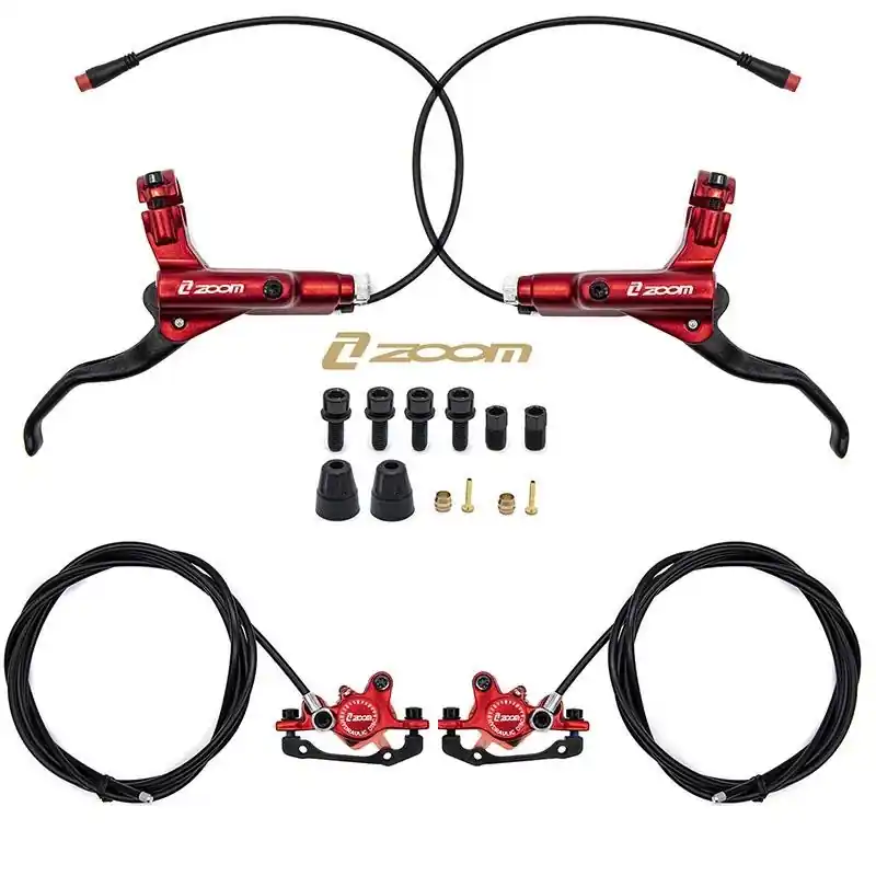 Kit frana hidraulica trotineta electrica Zoom CR-3 rosu model 4 Premium