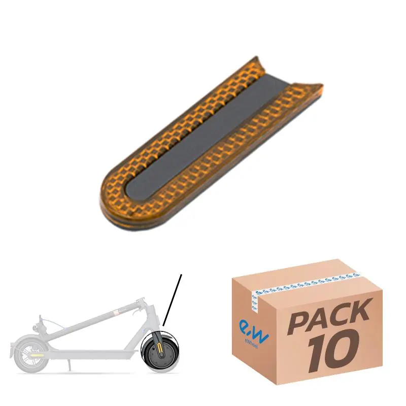 Preț promoțional Reflector frontal, catadioptric, pentru trotineta electrică Xiaomi, pachet 10 bucăți galben | Motorevolution