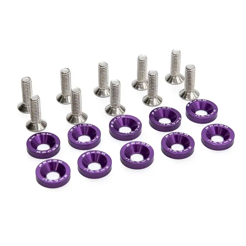 Ofertă limitată Saiba cu suruburi trotineta electrica M6X16 JDM 10 buc violet