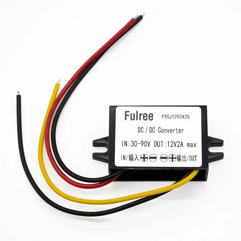 Convertor de tensiune FULREE DC 30-90V la 12V2A Plată securizată