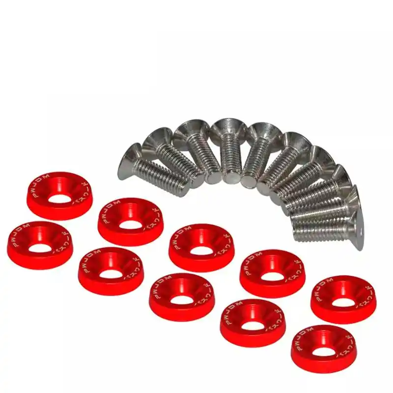 Saiba cu suruburi trotineta electrica M6X16 JDM 10 buc rosu Mai ieftin