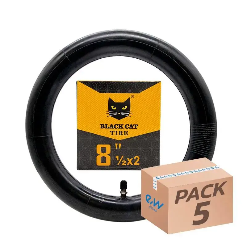 Premium Cameră de aer pentru trotineta electrică 8,5×2 Black Cat – valvă dreaptă | Motorevolution