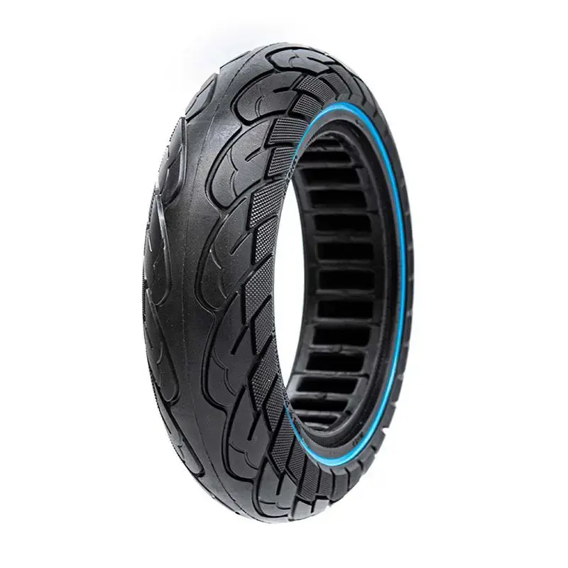 Premium Cauciuc Anvelopa trotineta electrica plina Nedong trotineta electrica 10×2.5-6.1/B44 cu linie albastra