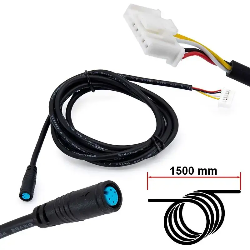 Cablu Conector trotineta electrica impermeabil de 8 mm Ninebot Max G30 1/1 1,5 m Reducere de preț