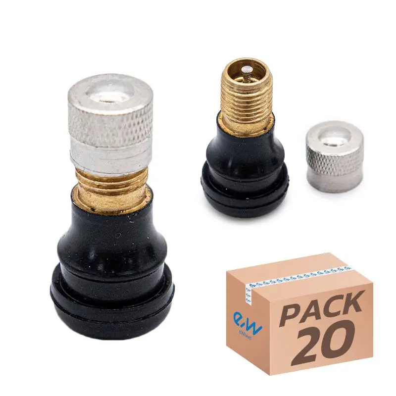 Set supapă pentru trotineta electrică, valva tube less (fără tub), PVR40, 20 buc | Motorevolution Cumpără online