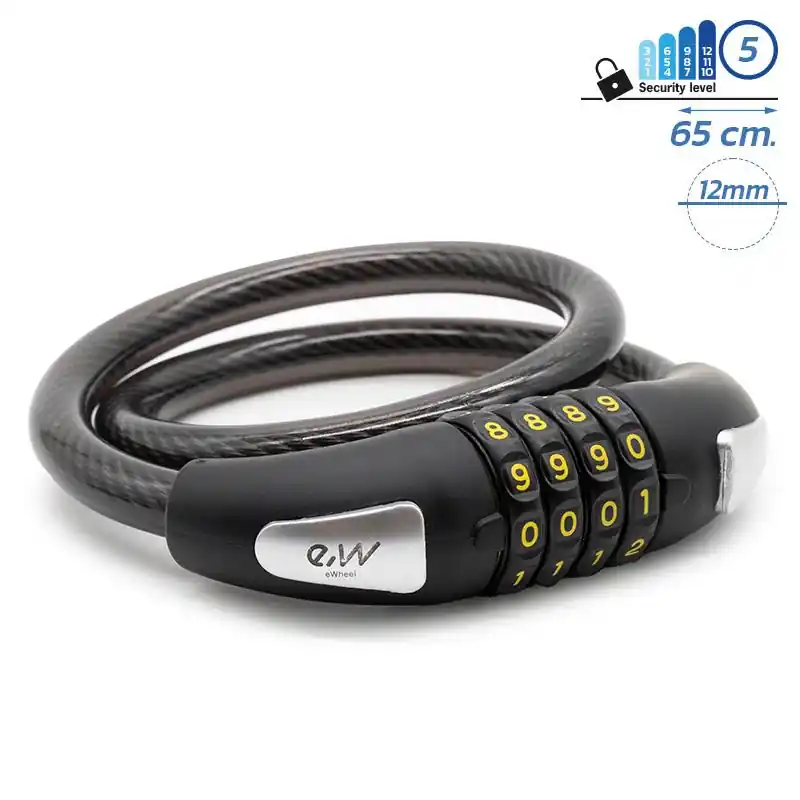 Promoție Lannt antifurt cu cifru EWLK012 negru