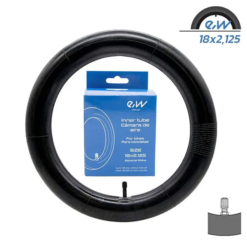 Camera de aer trotineta electrica 18×2,125 Ewheel – valva dreapta pentru EBIKE Livrare rapidă