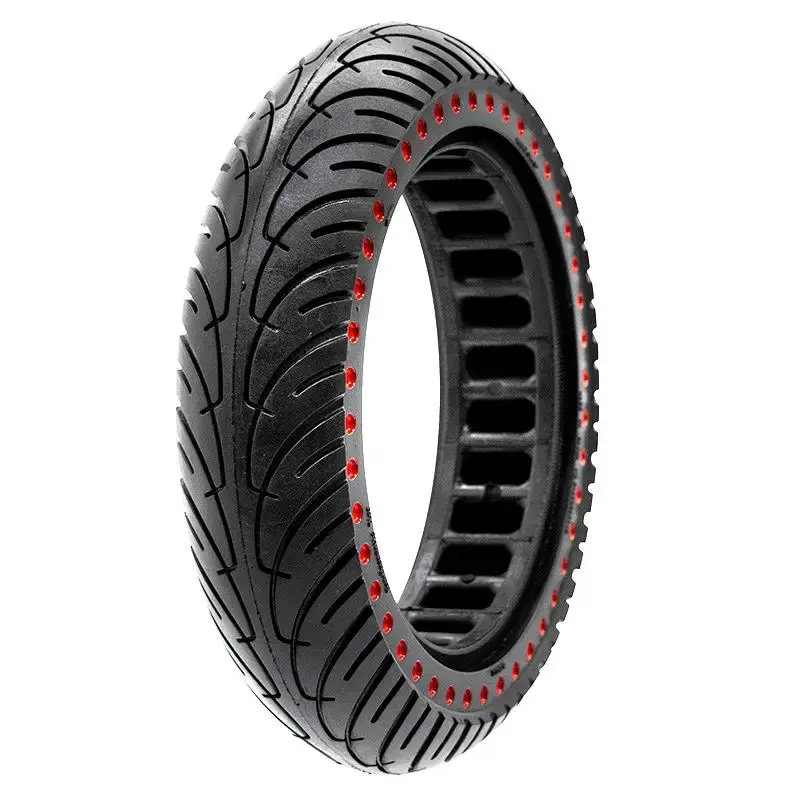 Livrare gratuită Cauciuc anvelopă plină Nedong 8.5×2-6.1/B34 cu puncte roșii pentru trotinete electrice | Motorevolution