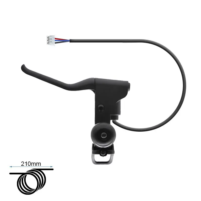 Ultima șansă Manetă frână (L) pentru trotinetă electrică, cu sonerie încorporată, negru, eWheel | Motorevolution