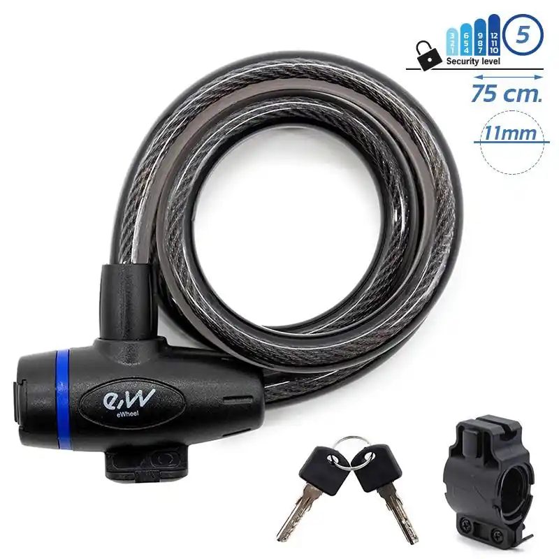 Incuietoare lant antifurtcu cheie EWLK026 neagra Calitate înaltă