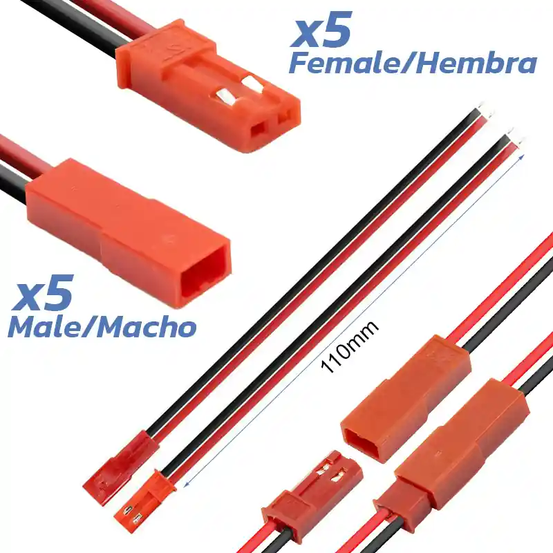 Conector JST 5 conectori tată și 5 conectori mamă Calitate înaltă