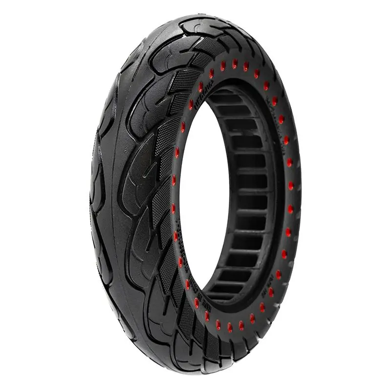 Cauciuc plin, pentru trotineta electrică 10 x 2,125-6.1/B34, negru cu puncte roșii | Motorevolution Reducere extra
