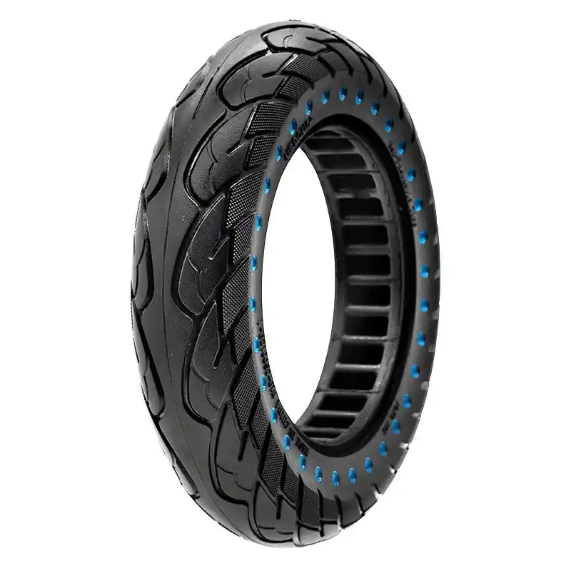 Calitate înaltă Cauciuc plin, trotineta electrică Nedong 10×2.125-6.1/B34, negru cu puncte albastre | Motorevolution
