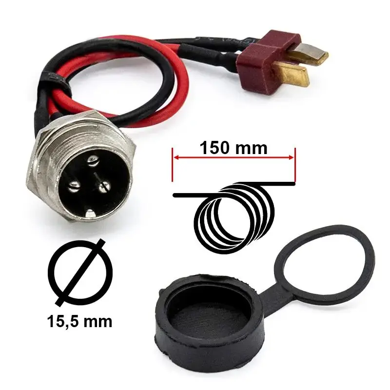 Port de incarcare trotineta electrica GX16 3 pini Dean tip T Ultima șansă