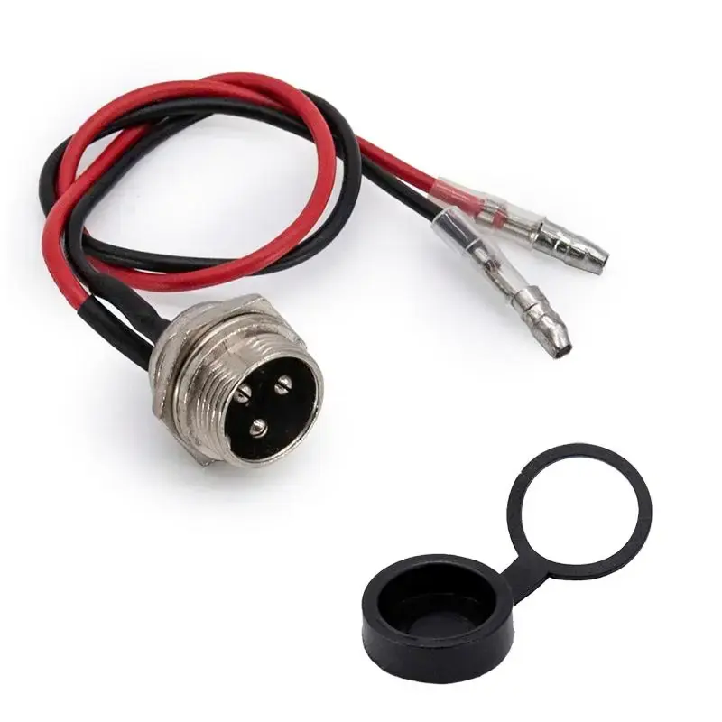 Port de încărcare conector GX16 cu 3 pini la conector tip glonț Doar azi