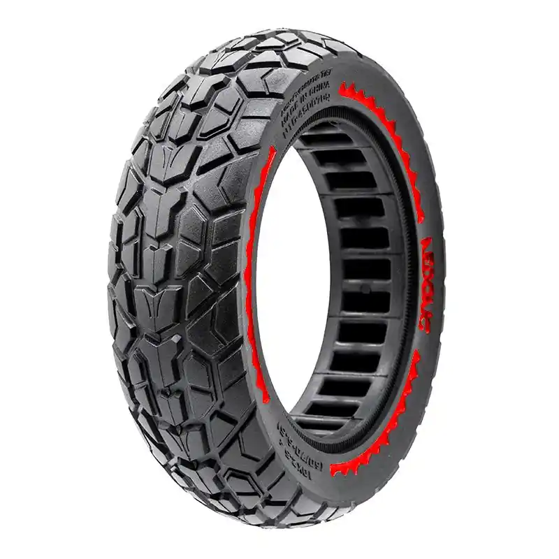 Ofertă limitată Roată solidă ultraușoară de teren 10×2,5/B44 – roșu [Nedong]