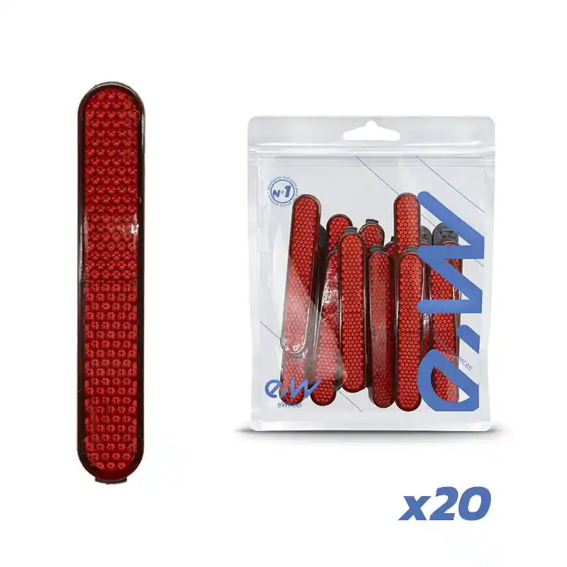 Set 20 ornamente reflectorizante roșu pentru trotineta electrică Xiaomi M365 | Motorevolution Calitate înaltă