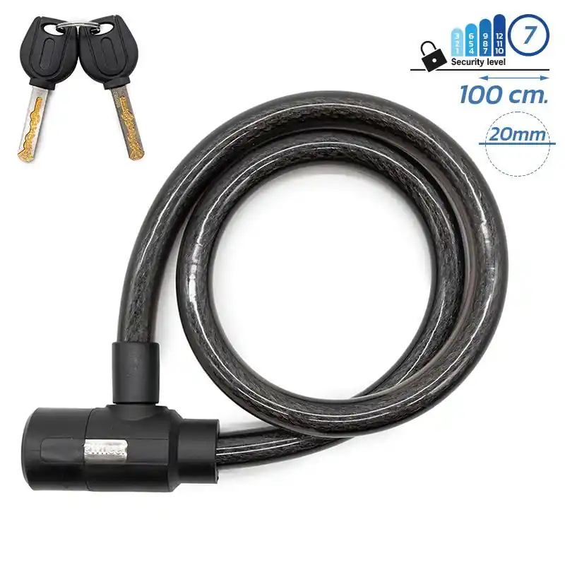 Lanț anti – furt, trotineta electrică, 100 cm, EWLK015, negru | Motorevolution Ultima șansă