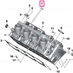 Comandă acum Şurub culasă M10X117 - BMW Motorrad