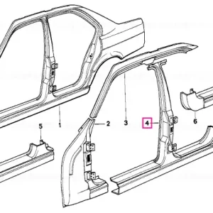 Cumpără acum Stâlp B cu pragul lateral stânga - BMW