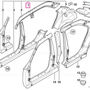 Cadru lateral caroserie dreapta - BMW Cumpărături sigure