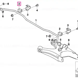Suport cauciuc stabilizator D=10MM - BMW Livrare gratuită