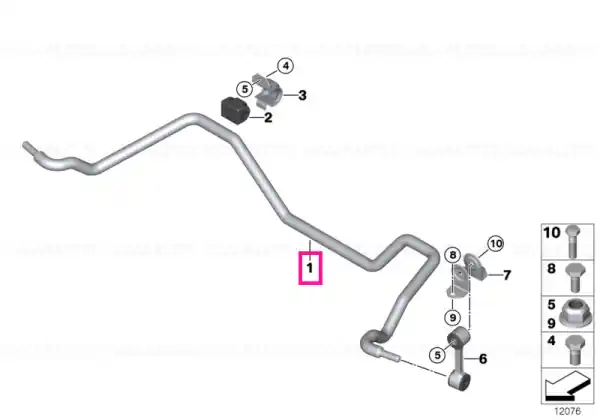 Cumpărături sigure Stabilizator spate D=18MM - BMW