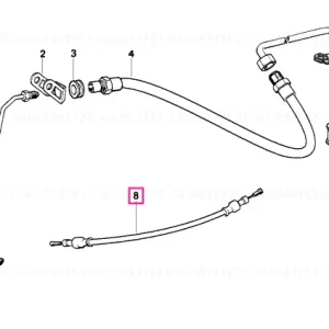 Ansamblul cablu frână L=679MM L=679MM/D=7MM - BMW Motorrad Nu rata