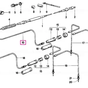 Doar azi Cablu accelerator L=770MM - BMW Motorrad
