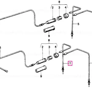 Cablu clapetă dreapta L=531MM - BMW Motorrad Doar azi